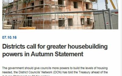 Districts call for greater housebuilding powers in Autumn Statement