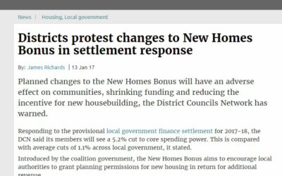 Districts protest changes to New Homes Bonus in settlement response