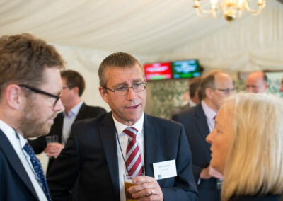 APPG for District Councils summer reception, Nick Golding LGC editor, Sean Cruddington, Stevenage Borough Council chief executive