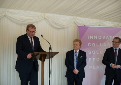 APPG for District Councils, June 2016 summer reception, Marcus Jones minister for local government DCLG, Cllr Neil Clarke chairman DCN, Mark Pawsey MP for Rugby and Bulkington