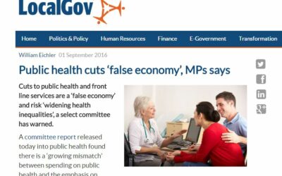 Public health cuts ‘false economy’, MPs say