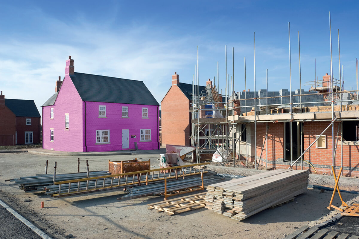 New homes under construction in district